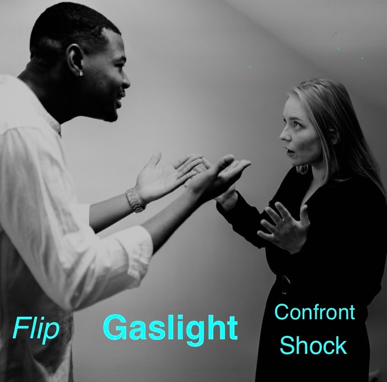 Flip, Gaslight, Confront, Shock — conversation dynamics